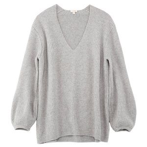Cuyana Oversized Ribbed V-Neck Sweater NWOT